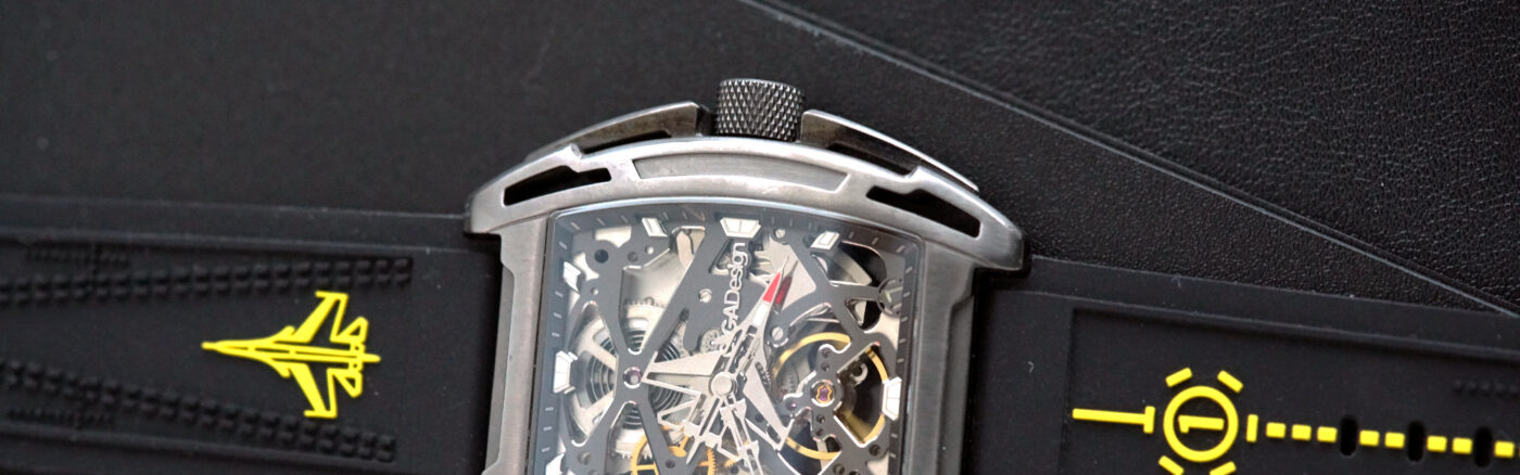CIGA Design Z Series Orologio Meccanico Automatico Uomo – Cassa Esile In Acciaio, Quadrante Scheletrato, Vetro Zaffiro, Cinturino In Silicone Nero - 4